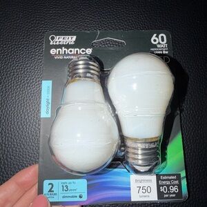 ☀️🌴FEIT Electric Enhance LED Light Bulbs - Black and White Packaging